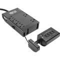 Tripp Lite Surge Protector, 6-Outlet, 6-7/10"Wx1-4/5"Dx9-3/5"H, Black TRPTLP66USBR